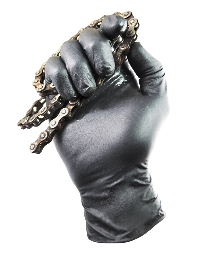 TGC WorkGear Black Nitrile Gloves